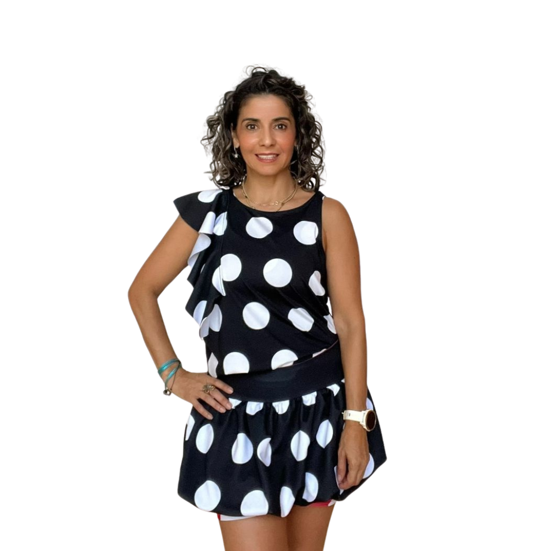 BowDot Ruffle Tank – Polka Dots 🎀