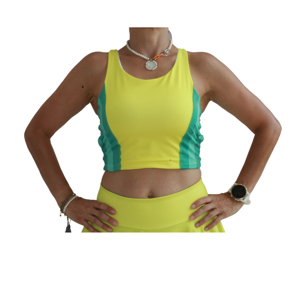 HAPPY TEA TIME RUNNING CROP TOP - KIDS COLLECTION