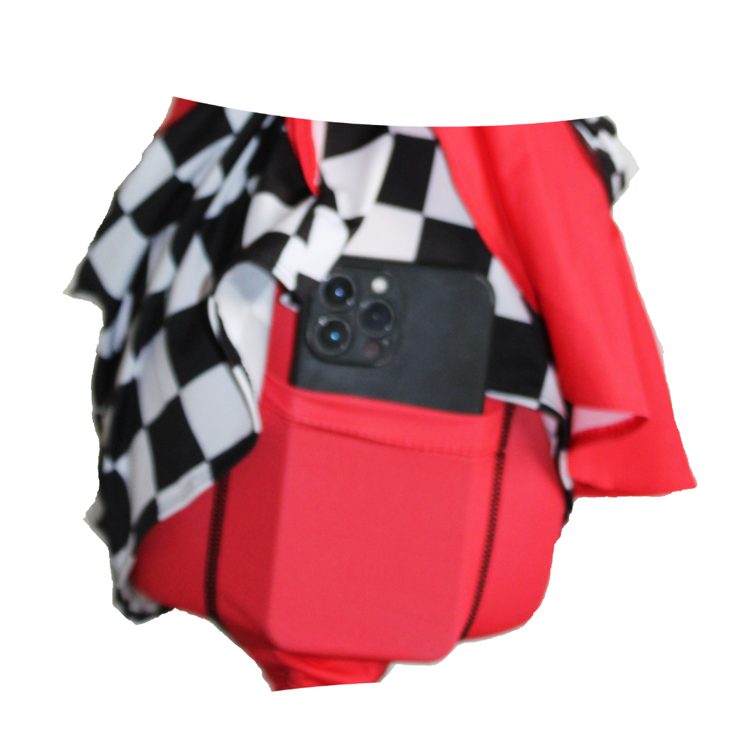 RED SPEEDY RUNNING SKIRT KIDS EDITIONš