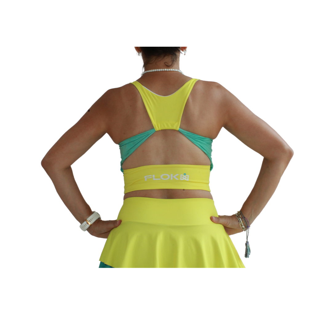HAPPY TEA TIME RUNNING CROP TOP - KIDS COLLECTION