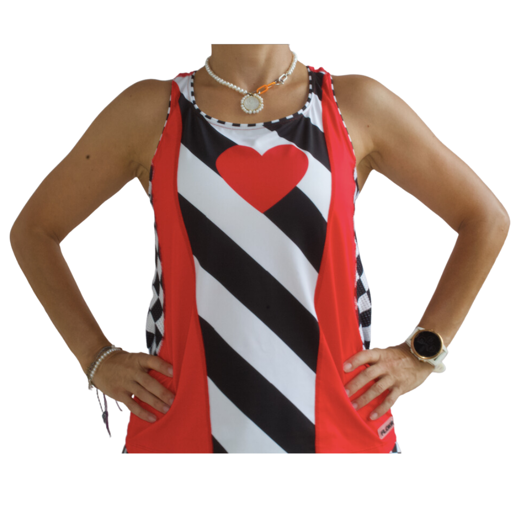 HEARTS RUNNING TANK TOP - KIDS COLLECTION