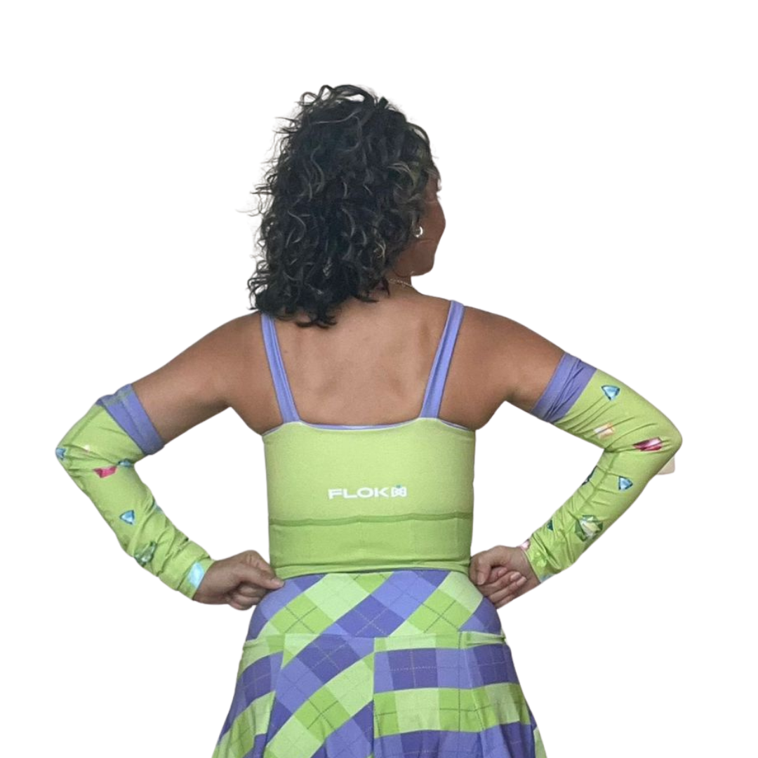 Long mile gems- Reversible Crop Top ✨