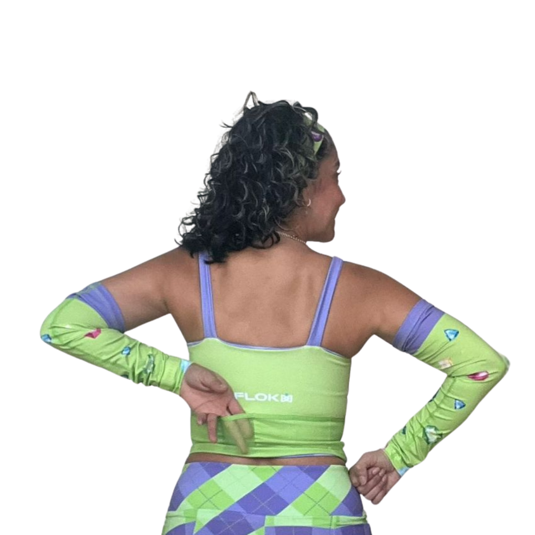 Long mile gems- Reversible Crop Top ✨