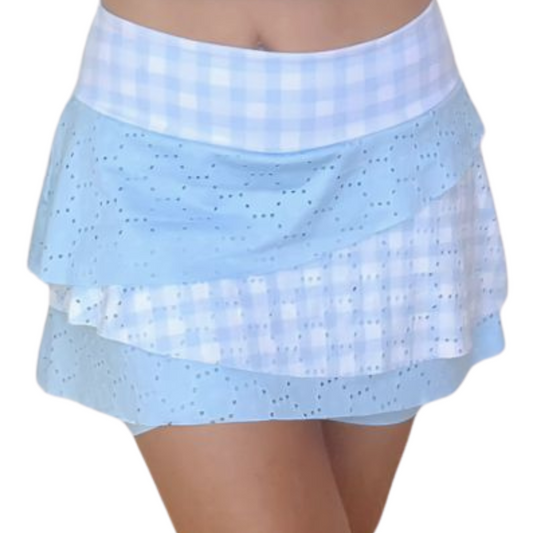 Gingham Cherries, Tiered Skort 🍒  13.1 MILES