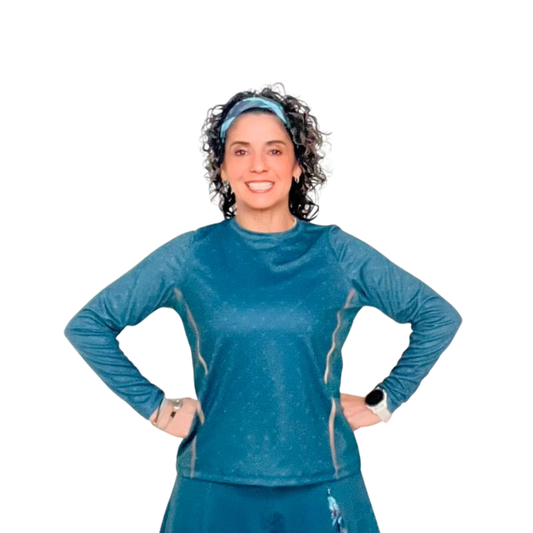 Stronger Every Mile Performance Long Sleeve Deep Teal ✨