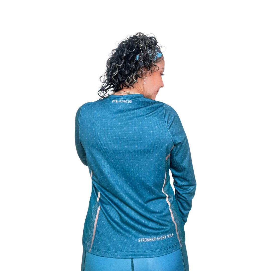 Stronger Every Mile Performance Long Sleeve Deep Teal ✨