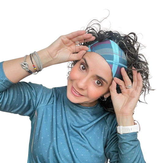 Stronger every mile Headband (Highland Plaid) 💫