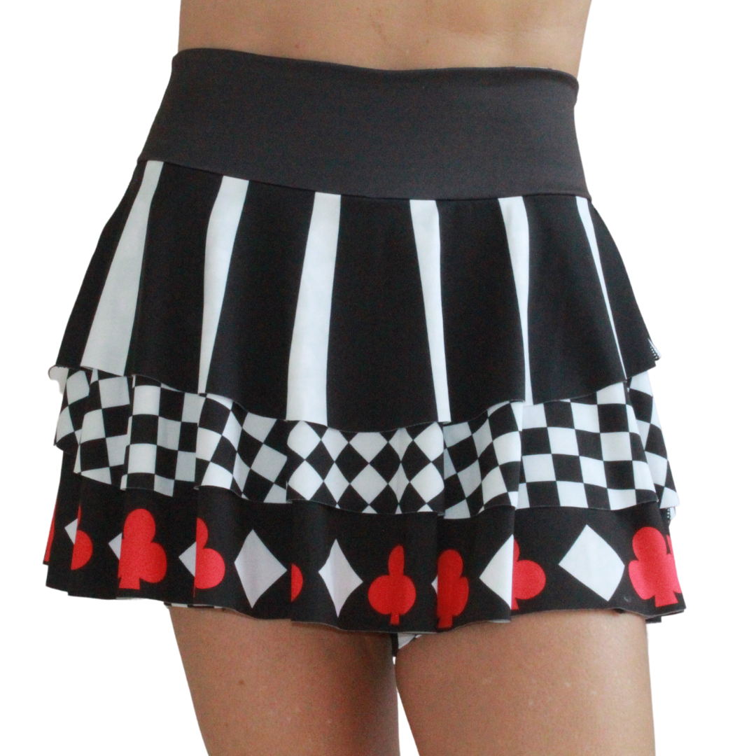 QUEEN OF HEARTS RUNNING SKIRT - KIDS COLLECTION