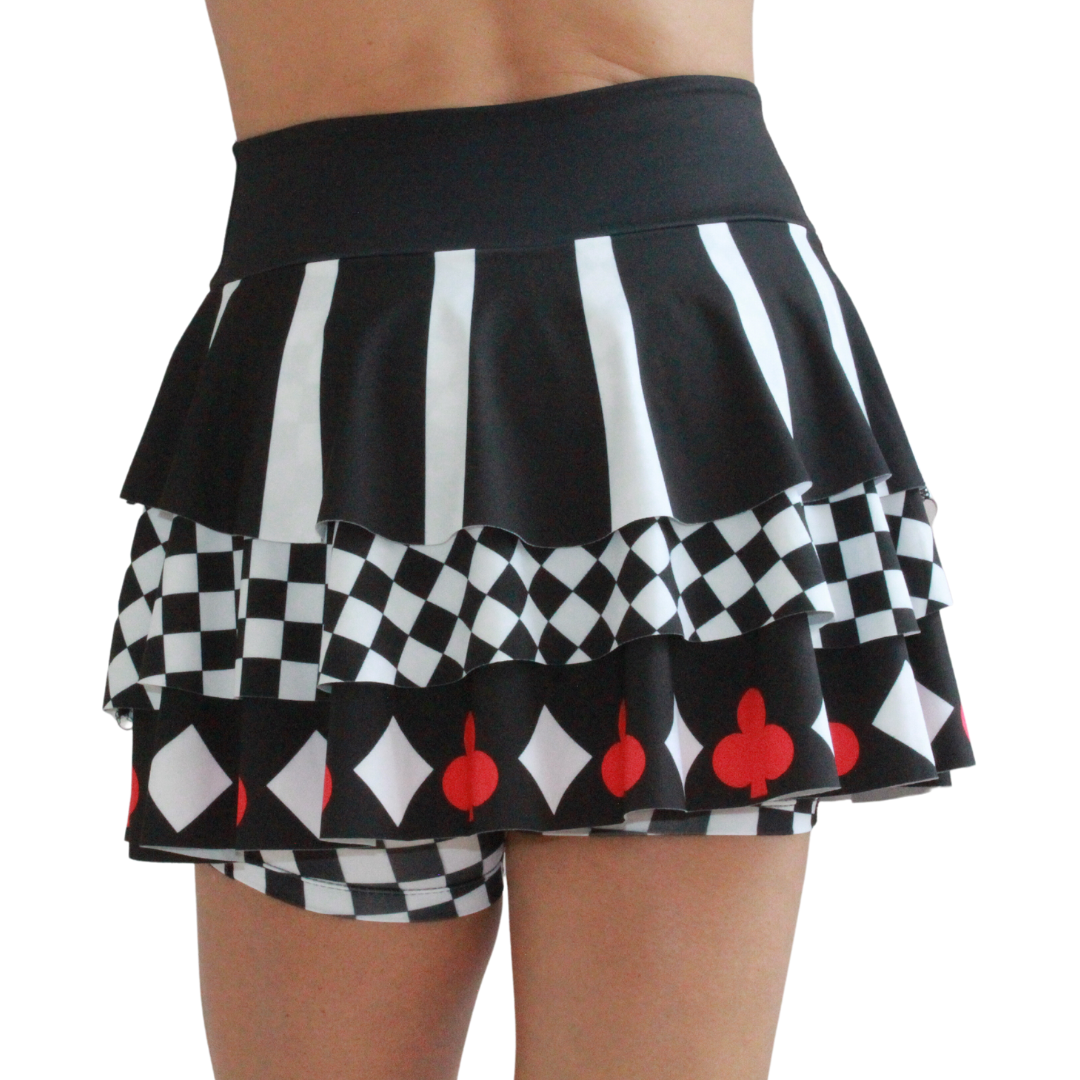 QUEEN OF HEARTS RUNNING SKIRT - KIDS COLLECTION