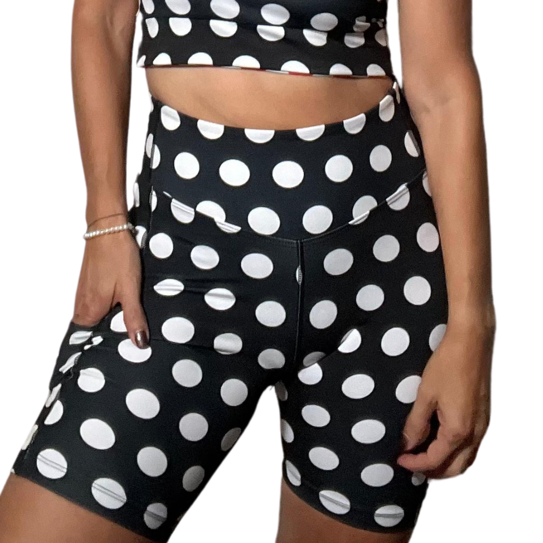 BLACK POLKA DOT -BIKER SHORTS✨ WDWM 2025