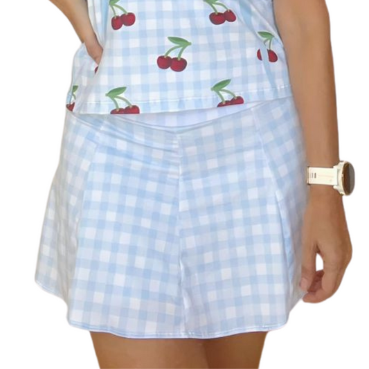 Gingham Cherries, SKORT 🍒  13.1 MILES
