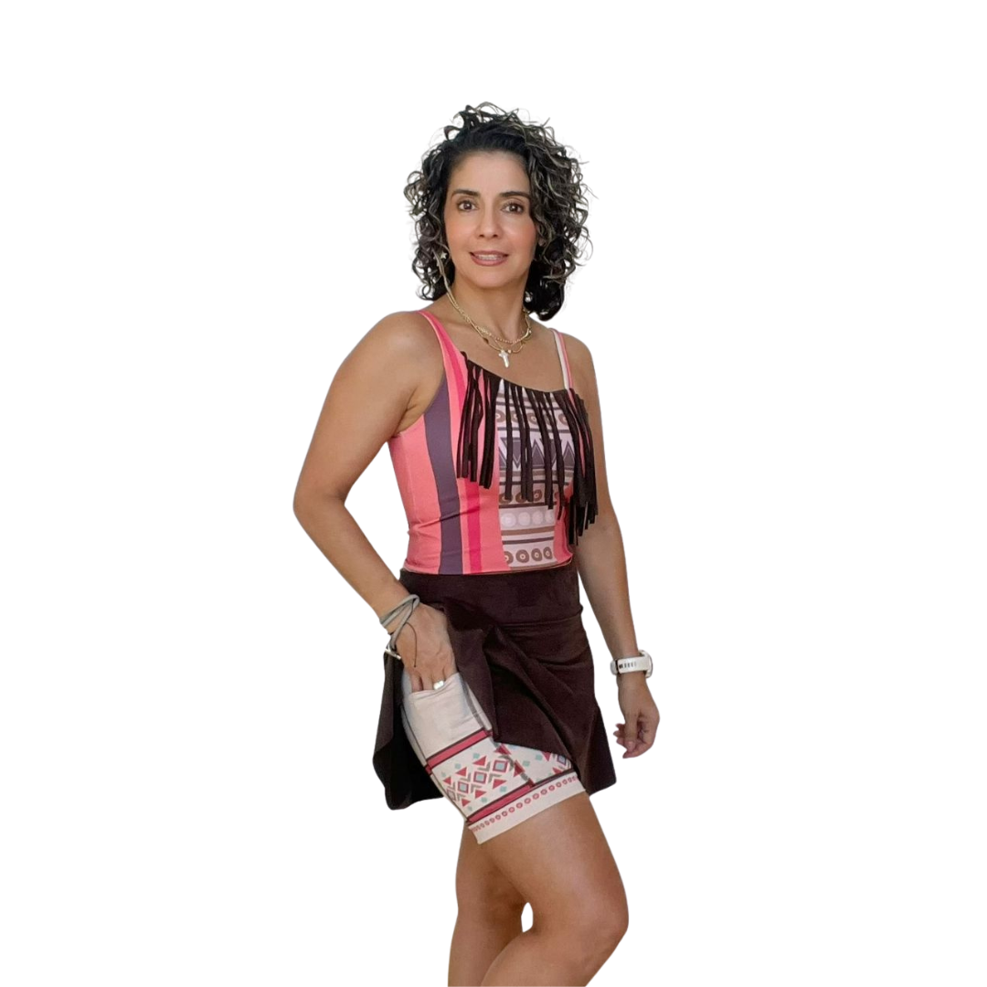 One Mile at a time- Reversible Crop Top✨