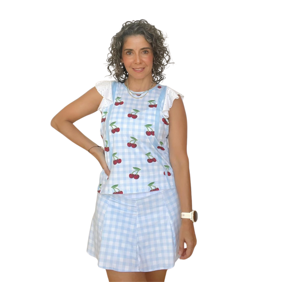 Gingham Cherries, SKORT 🍒  13.1 MILES