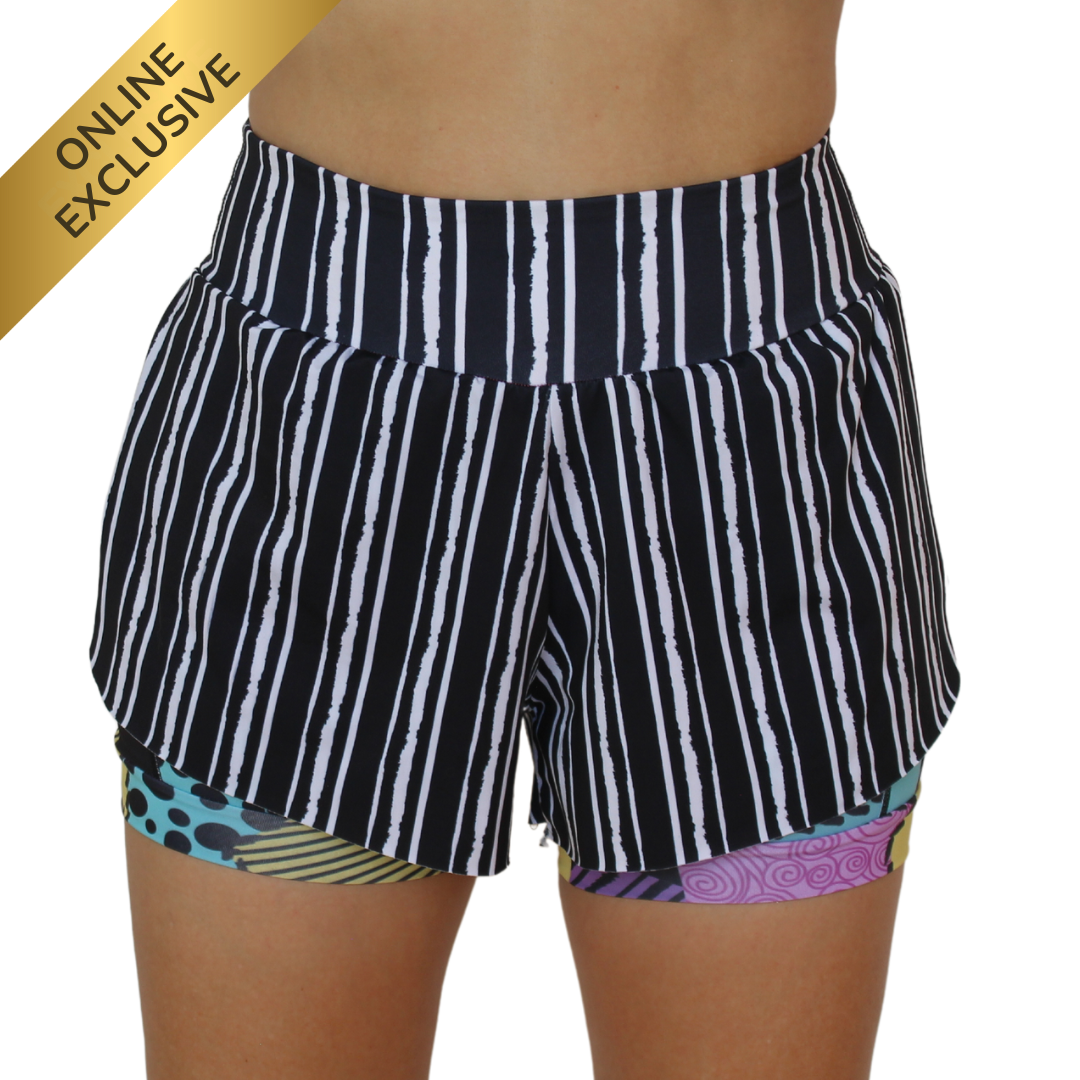 LOVE RAG DOLL-  STRIPES -💗  RUNNING SHORT