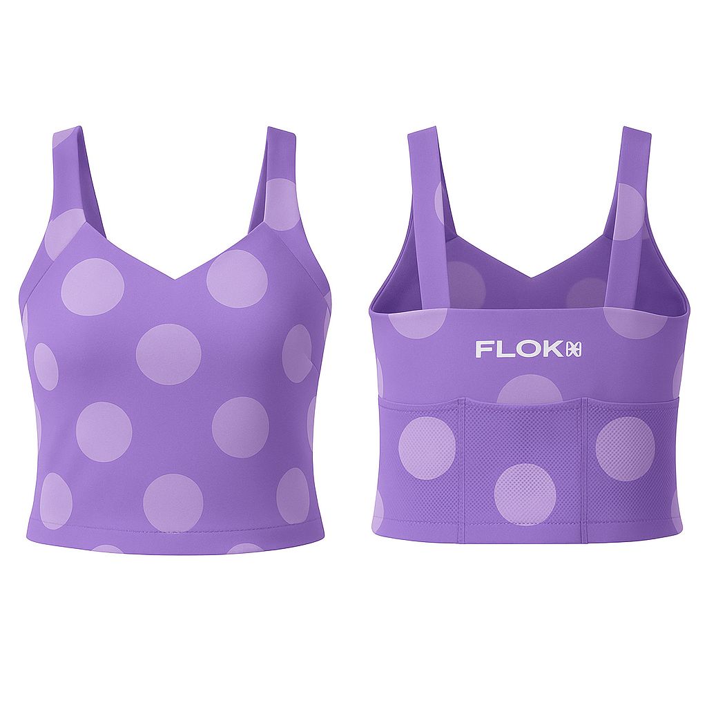 Lilac Dots Reversible Gel-Pocket Crop