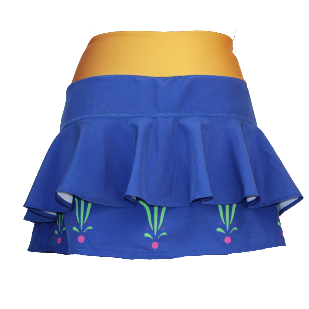 AZURE BLUE RUNNIING SKIRT