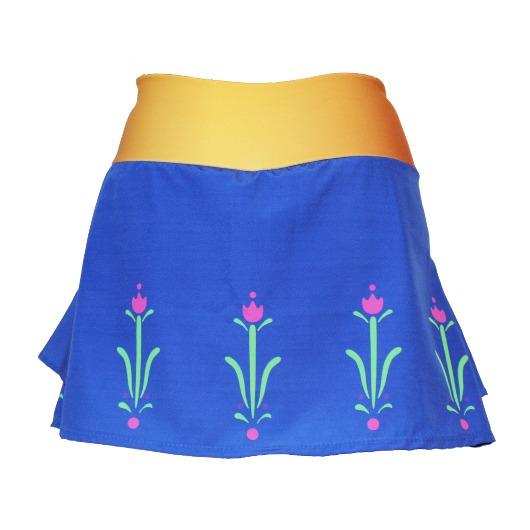 AZURE BLUE RUNNIING SKIRT